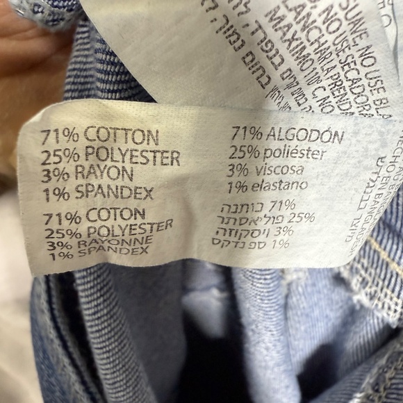 Dex Women's Capri Jeans Size 24 Stretch High Rise Loose Fit, Raw Hem, Wide Leg - Picture 9 of 11